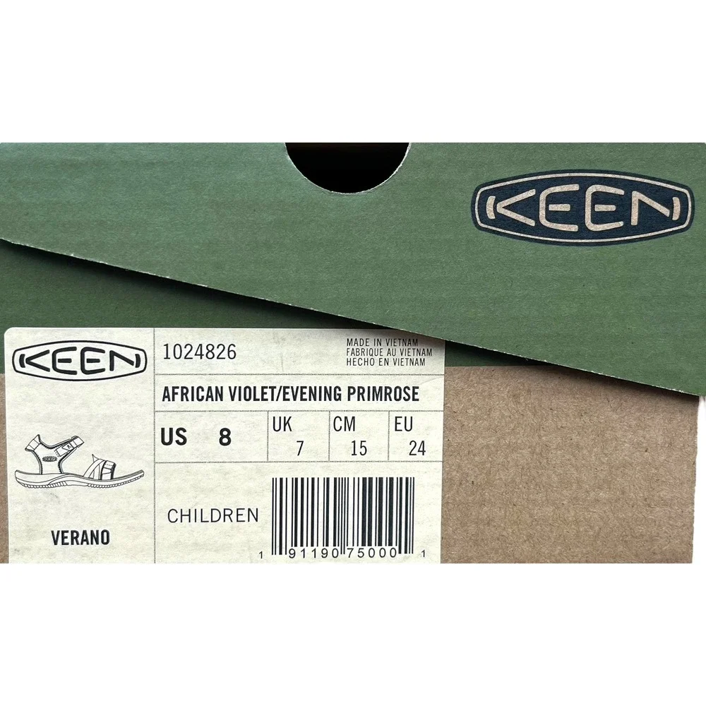 Keen Toddler Girls Outdoor Sandal Size 8‎ Lavender Adjustable Water Friendly